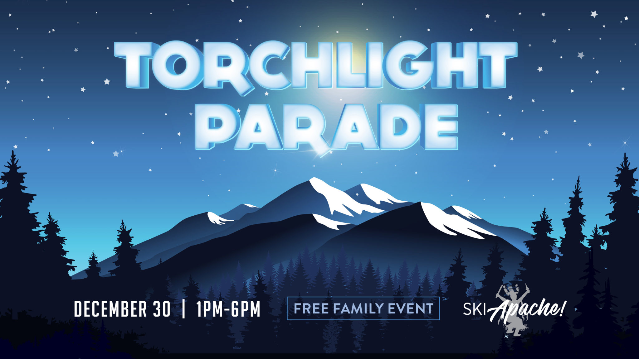 Torchlight Parade at Ski Apache Saturday, December 30